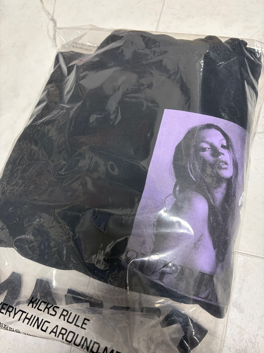 [XL] 슈프림 x 케이트 모스 후드 스웨트셔츠 블랙 - 24FW 상품이미지2