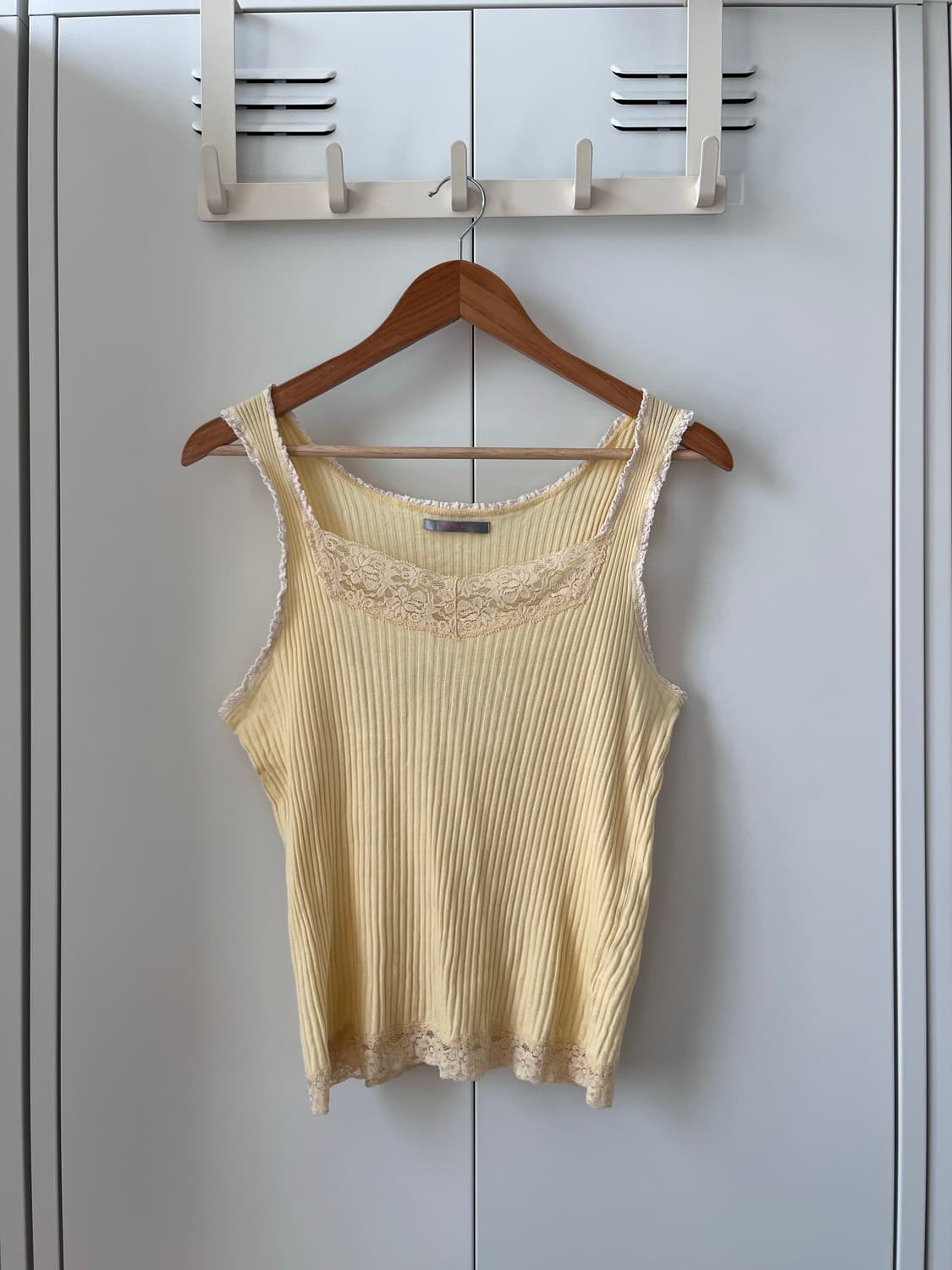 Mixt 연노랑 레이스 골지 레이어드 슬리브리스 상품이미지3