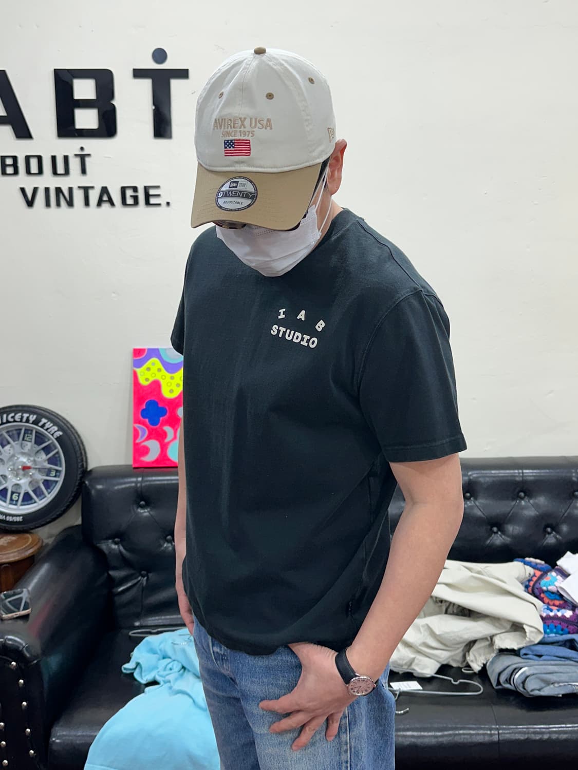 아이앱스튜디오 블랙 반팔셔츠 M 상품이미지2