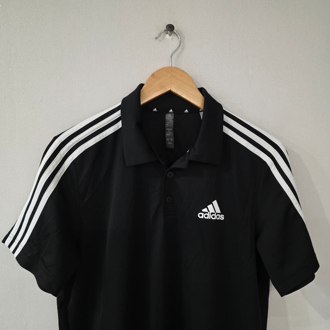 아디다스 3S 반팔 카라티 블랙 L 상품이미지3