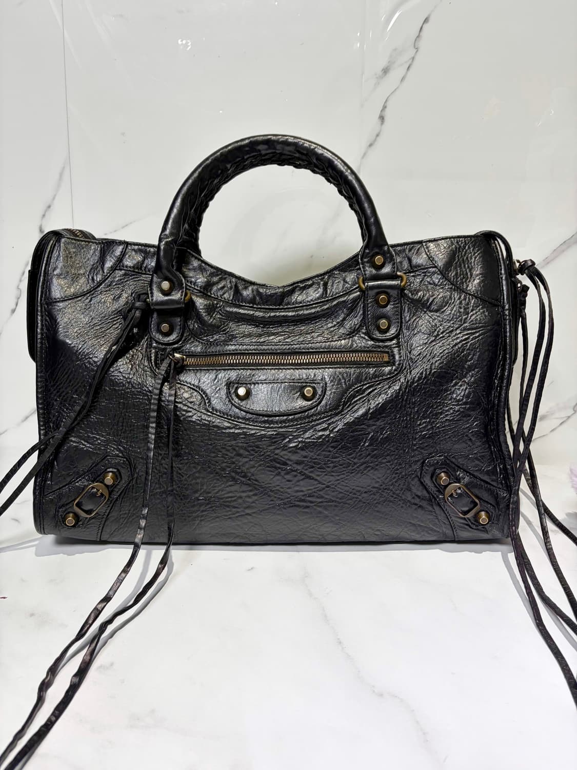 [A 정품] 발렌시아가 시티 모터백 미디움 상품이미지7