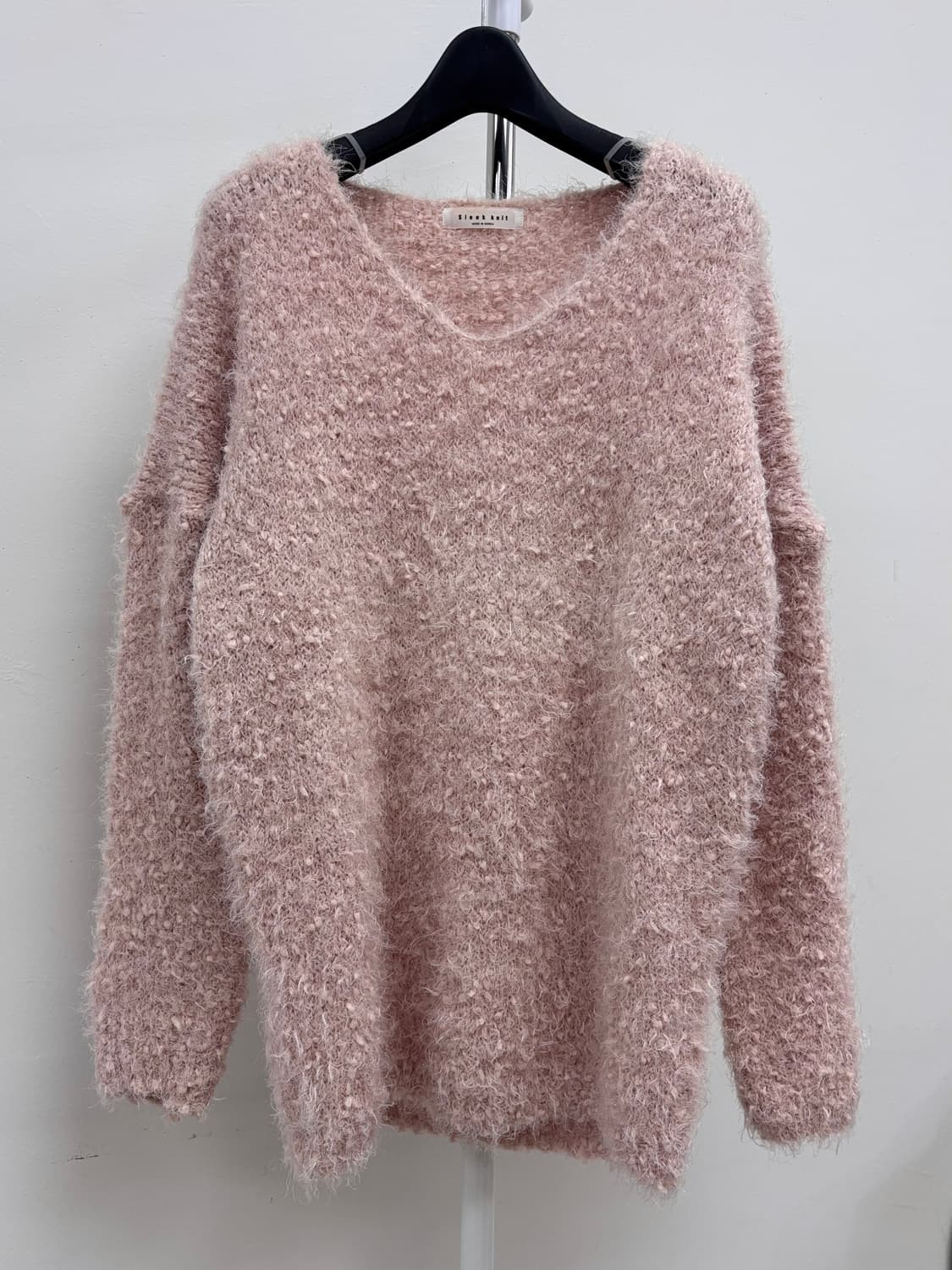 빈티지 핑크 퍼 니트 상품이미지4