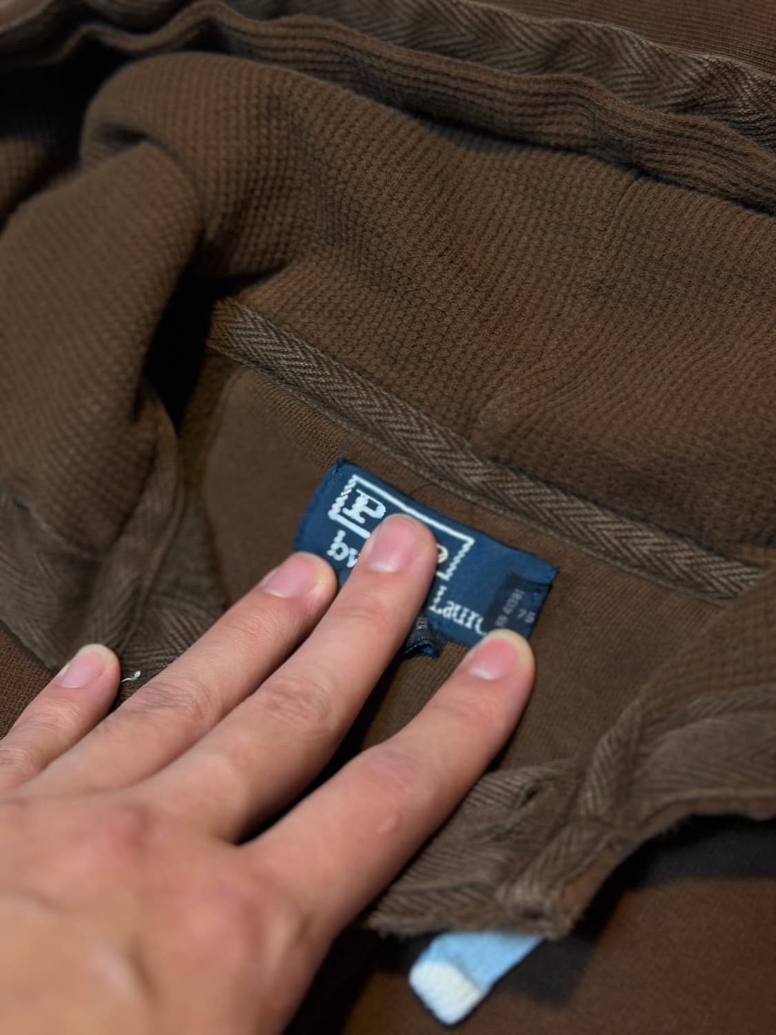 폴로 랄프로렌 헨리넥 후드티 초코 브라운 상품이미지3