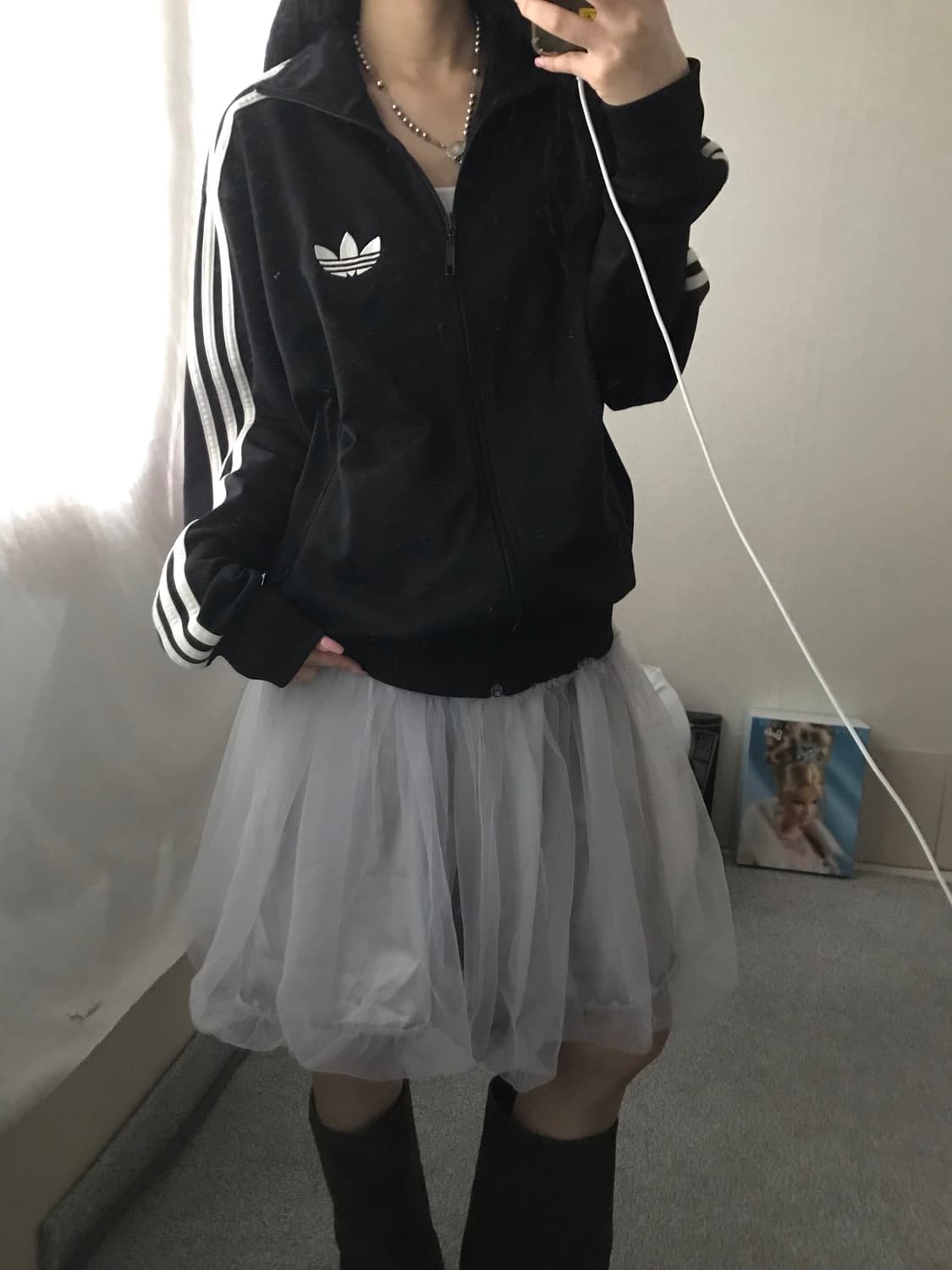 아디다스 블랙 구파이어버드 져지 상품이미지5