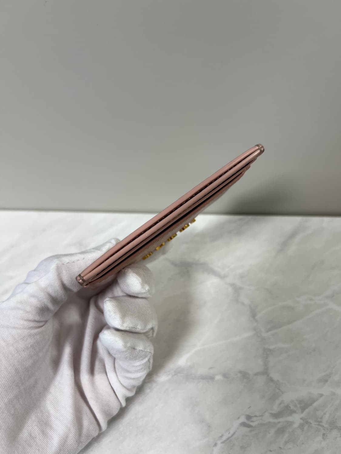 구찌 스크립트 라이트 레더 카드지갑 핑크 상품이미지7