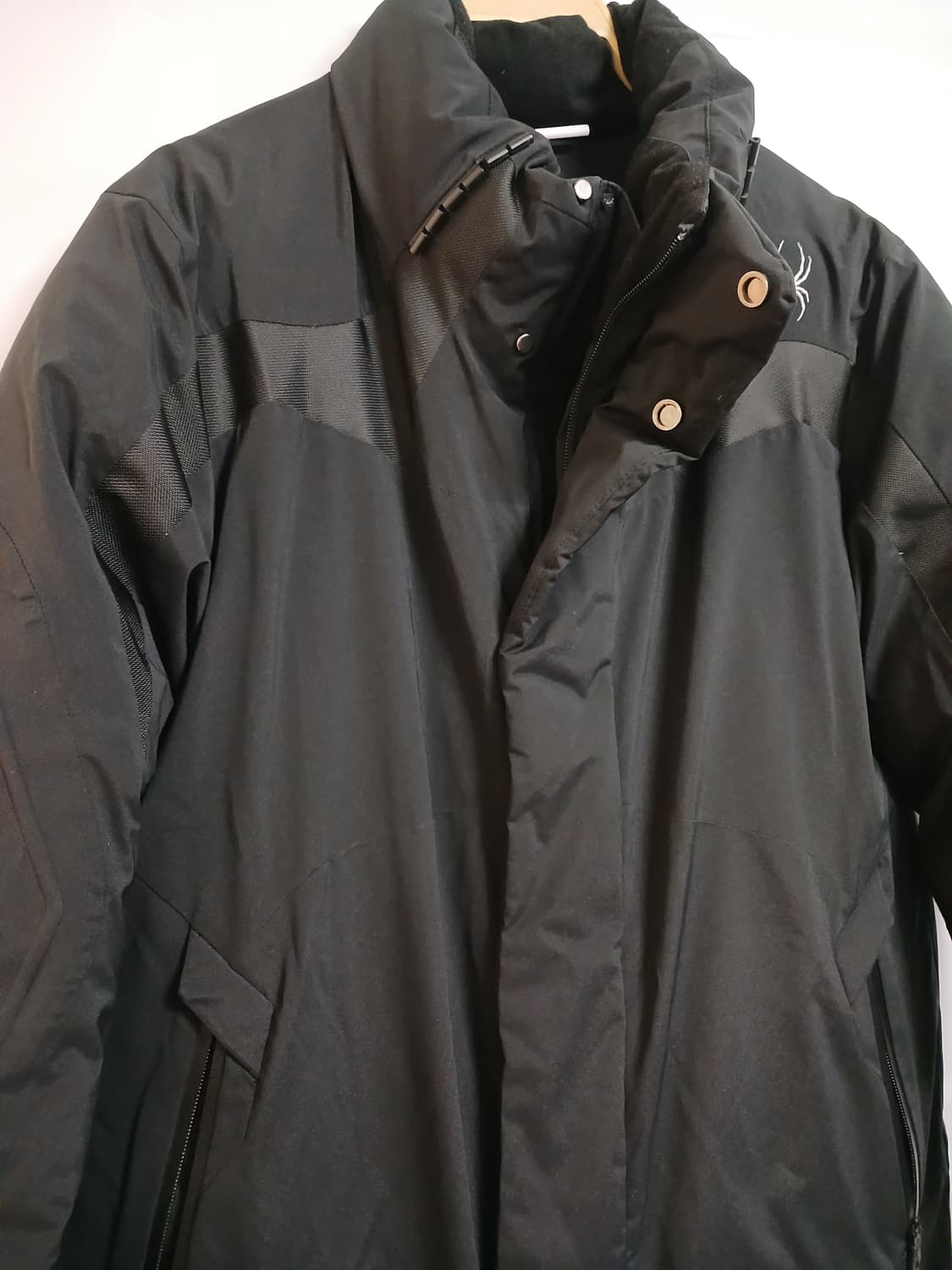 (S,90)스파이더 남녀공용 US SKI 롱다운자켓 블랙 상품이미지2