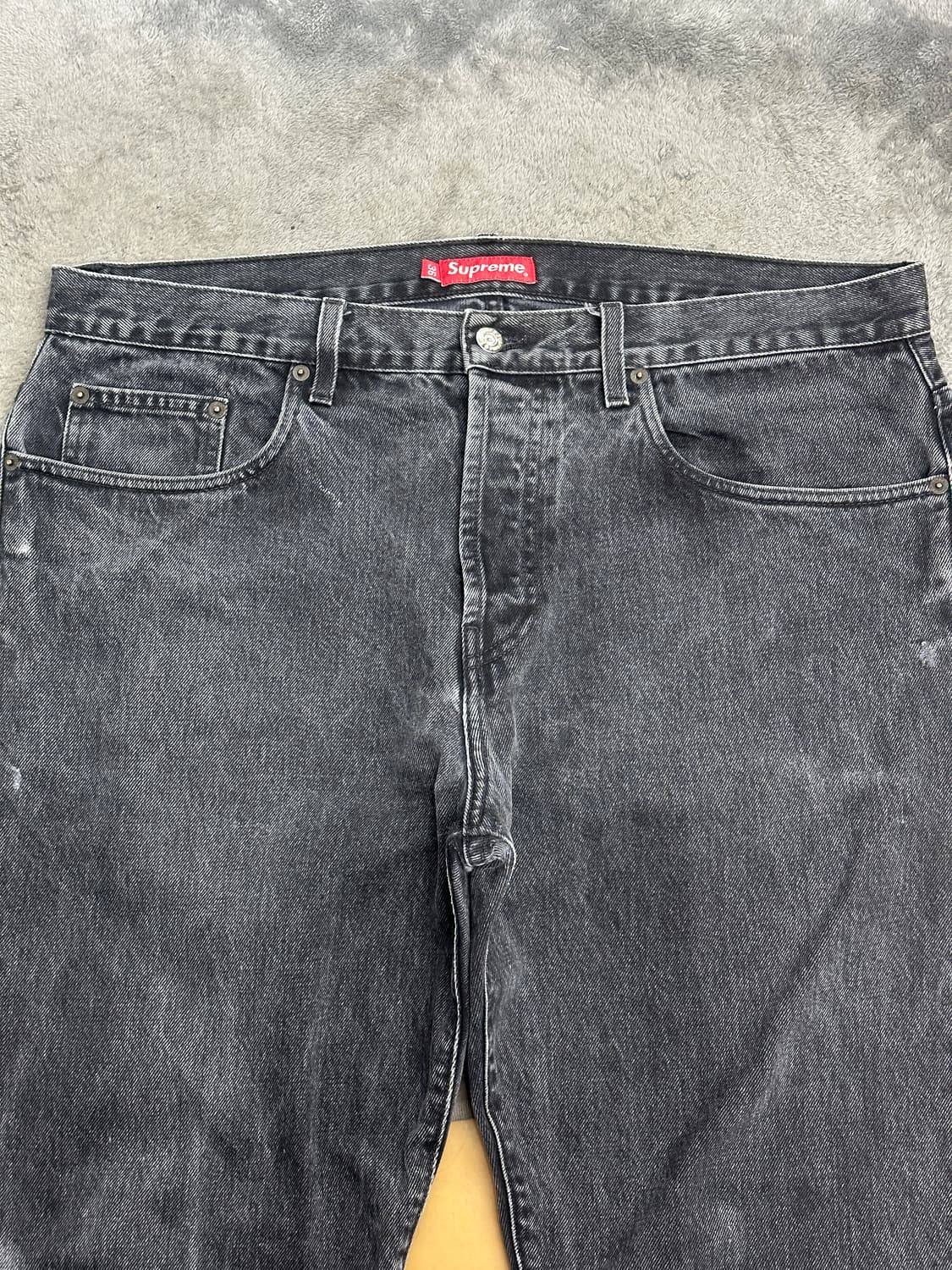 Supreme 레귤러 진 블랙 36 상품이미지4