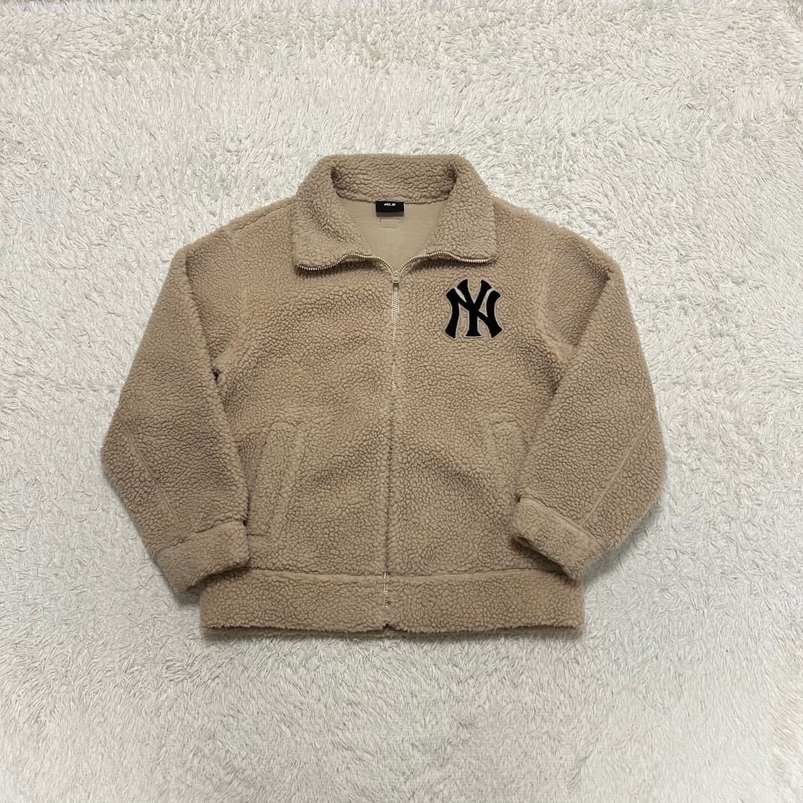 MLB Beige Fleece Jacket 상품이미지4