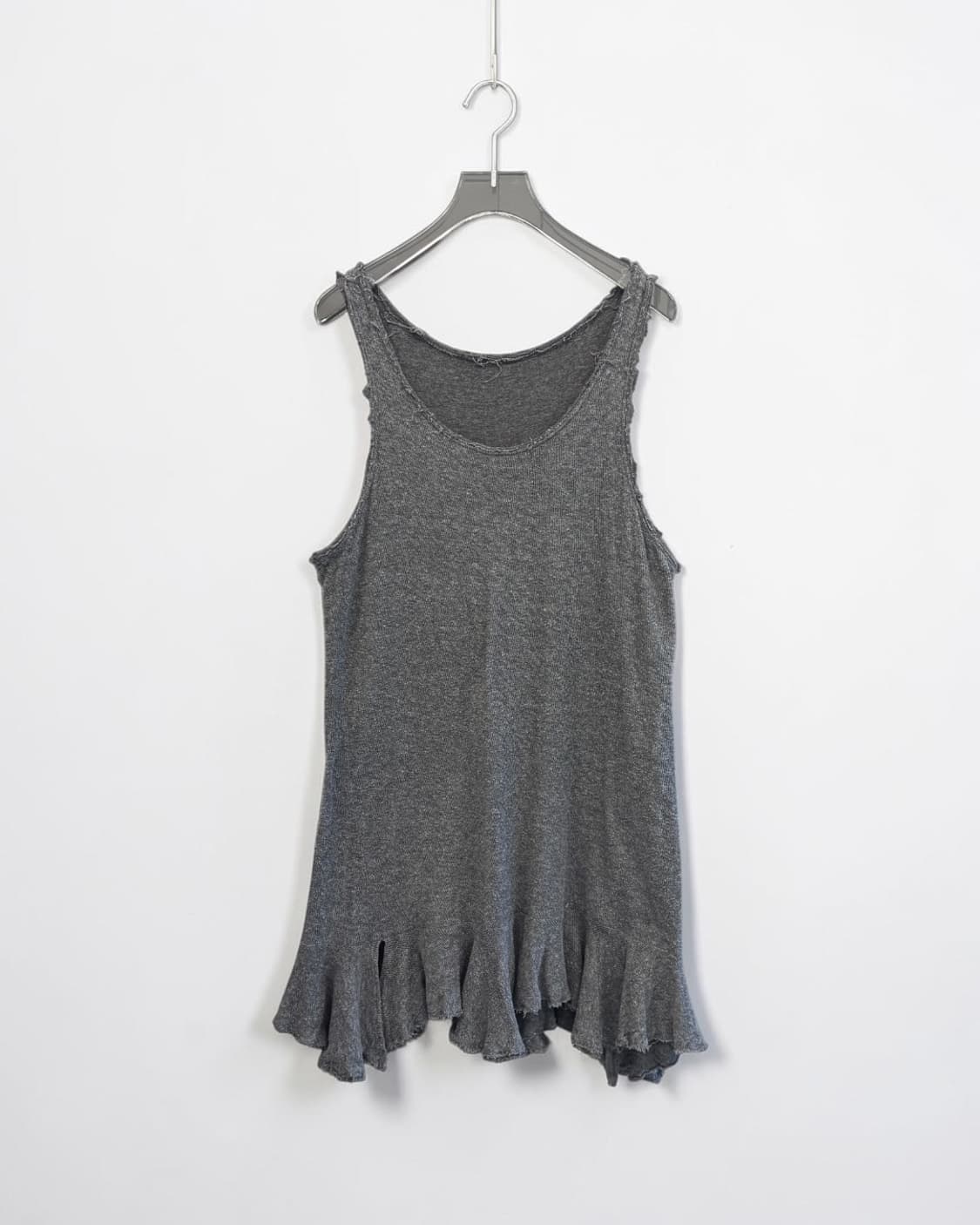 Y’s raw edge knit ruffle dress  상품이미지1
