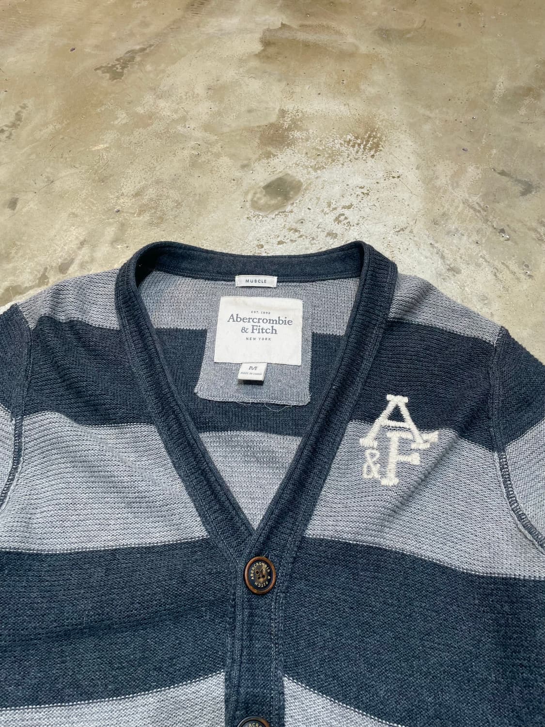 abercrombie & Fitch striped knit cardiga 상품이미지2