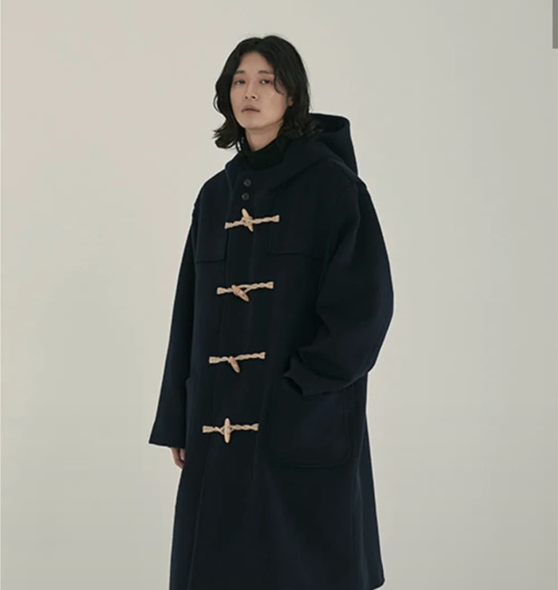 <*핏더사이즈 추천*> 말렌 더플 코트 네이비 [2] 상품이미지3