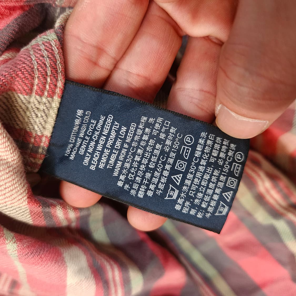 폴로랄프로렌 톤다운 핑크 체크 셔츠 S size 상품이미지8