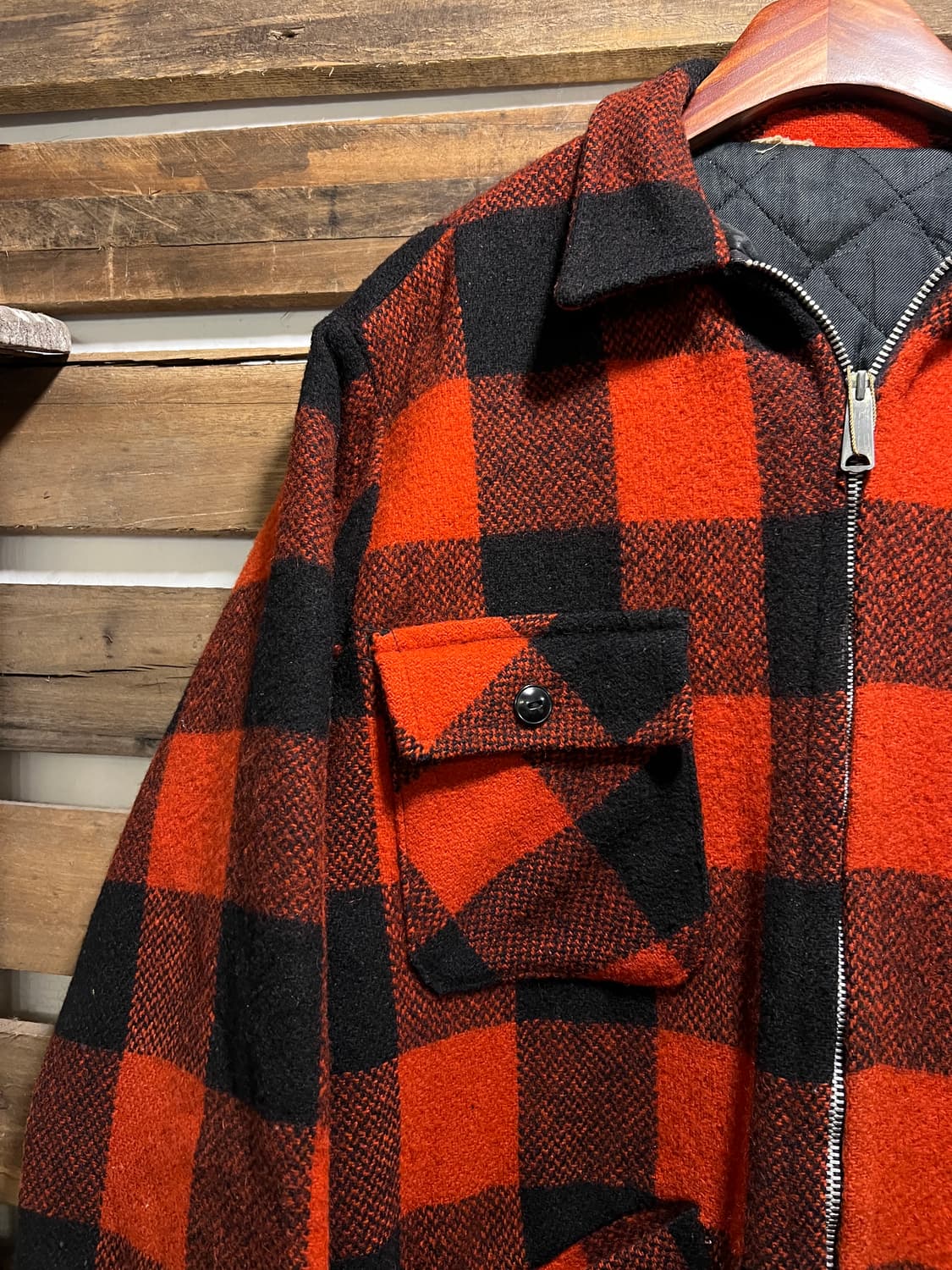 [L]7~80's USA 빈티지 매키노 울 크루저 헌팅 자켓 상품이미지3