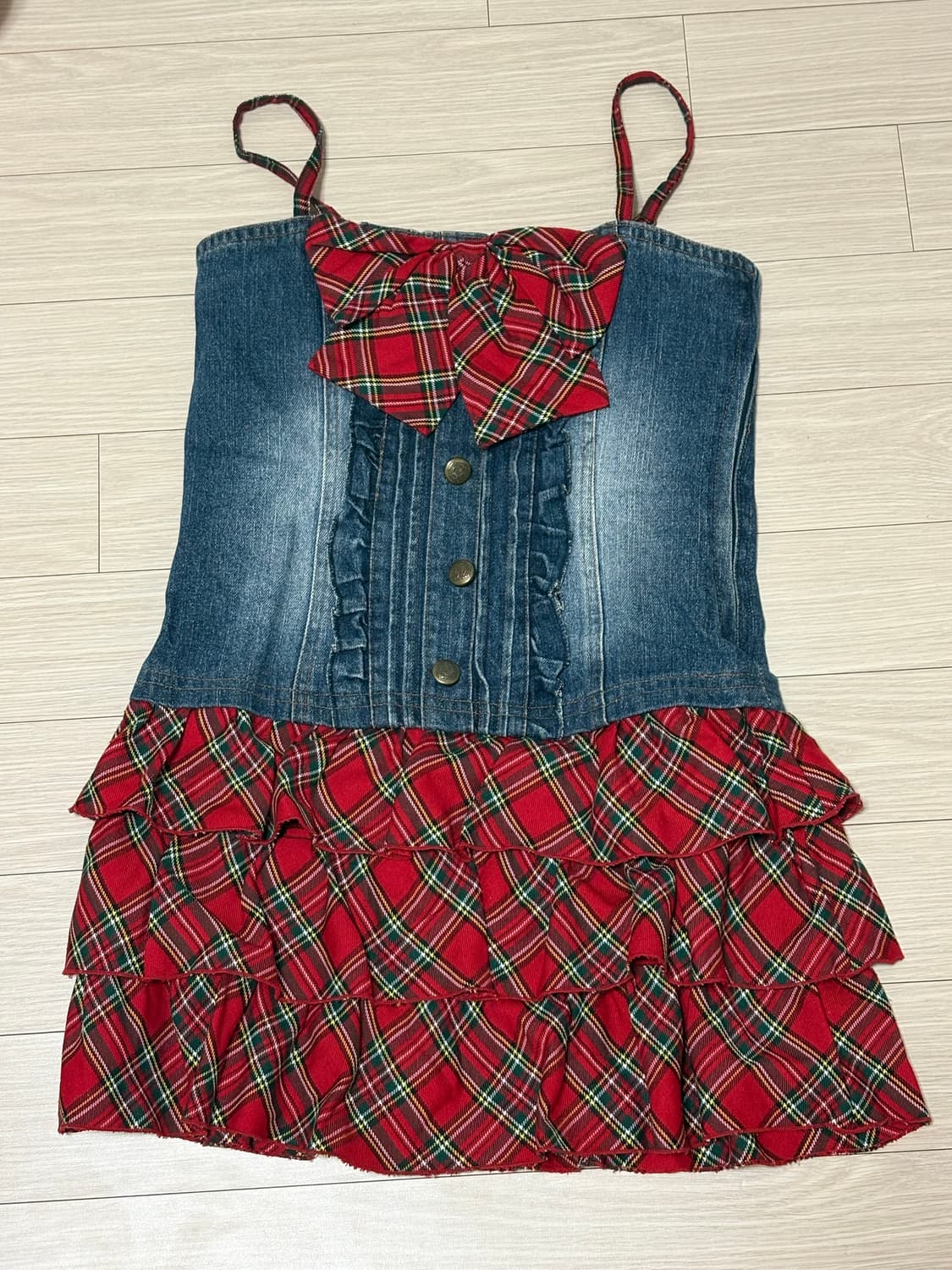 캐캐체 트랄라라깔 아무깔 갸루 빈티지 펑크 원피스 상품이미지1