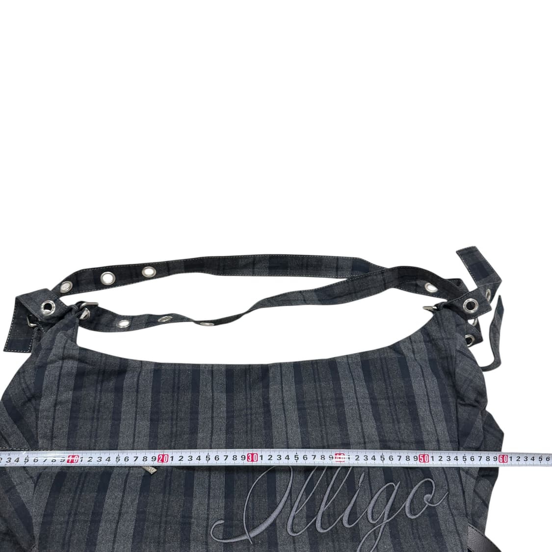 ILLIGO 일리고 레터 빅 숄더백 체크 그레이 가방 상품이미지8