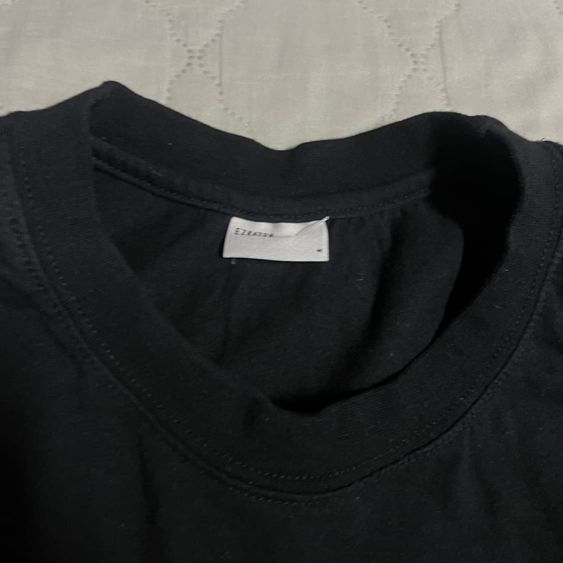애즈카톤 반팔 M 빈티지 프린팅 데일리 공용 블랙 검정 상품이미지2