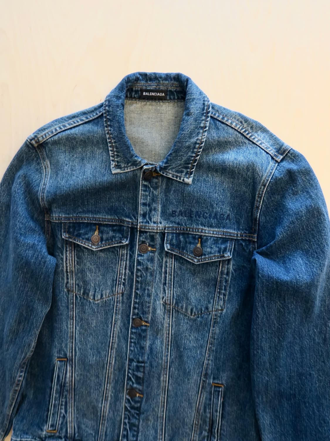 발렌시아가 데님 청자켓 3XL 상품이미지2