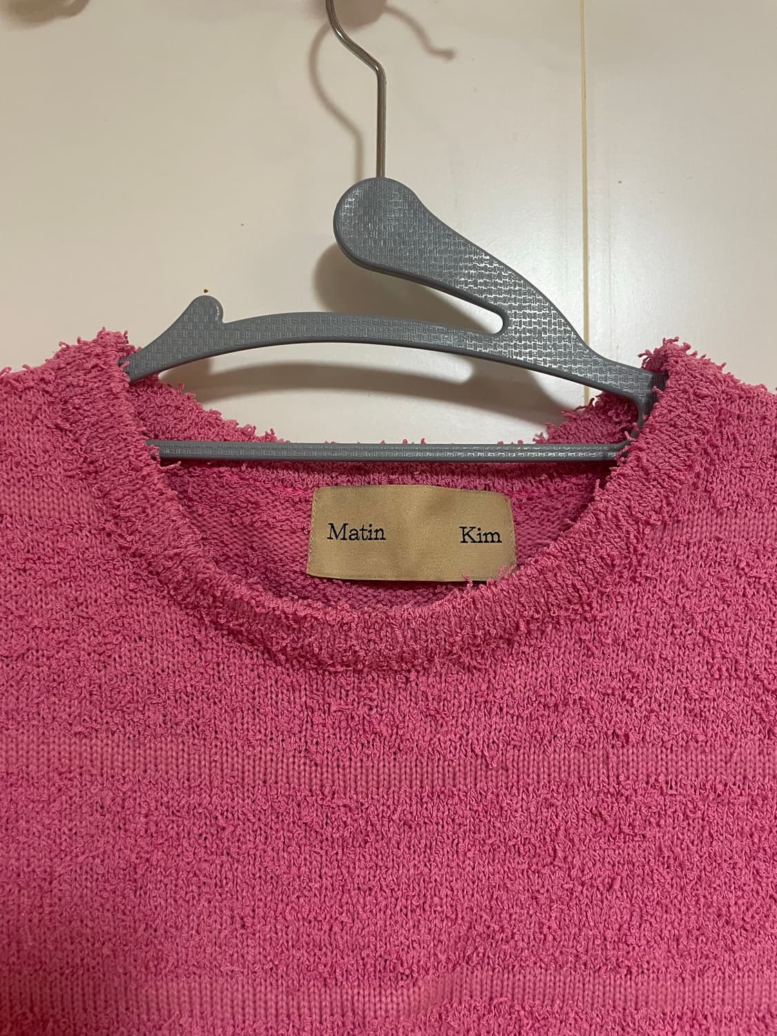 마뗑킴 부클 태리소재 크롭티 상품이미지2