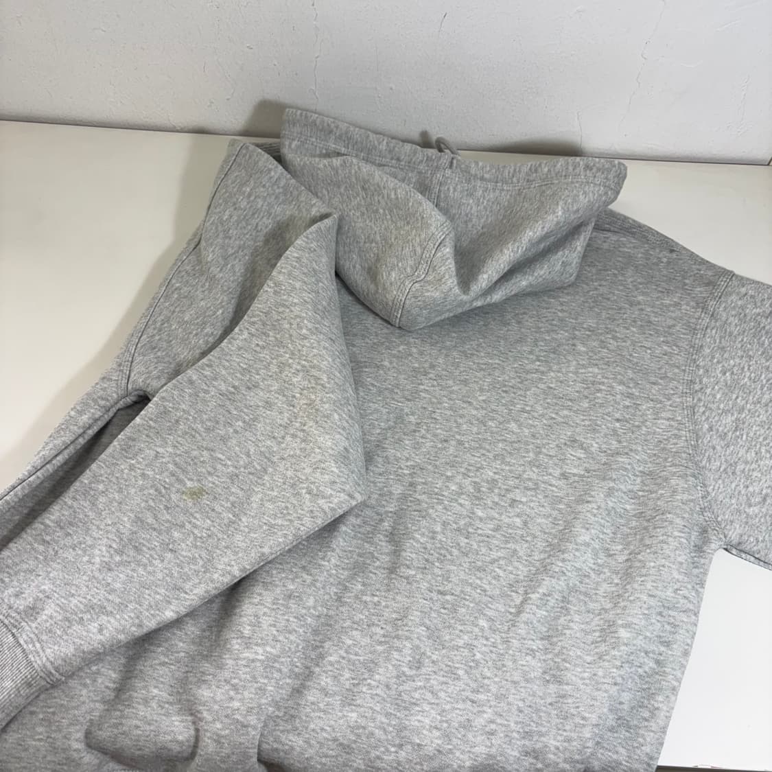 XL 챔피온 그레이 빅로고 코튼 후드티 상품이미지5