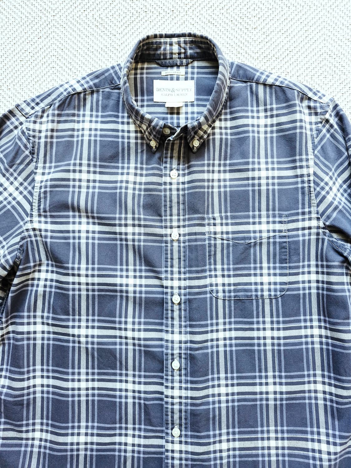 폴로 데님앤서플라이 플레이드 체크셔츠 L 상품이미지3
