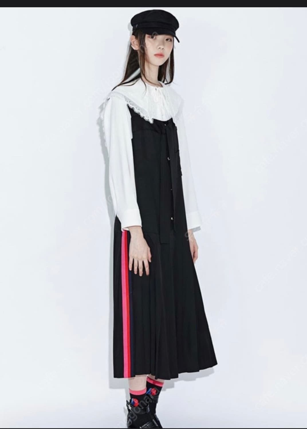 럭키슈에뜨 뷔스티에 플리츠 원피스 상품이미지8