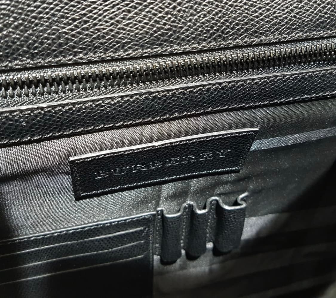 버버리 레더 블랙 브리프케이스 상품이미지7
