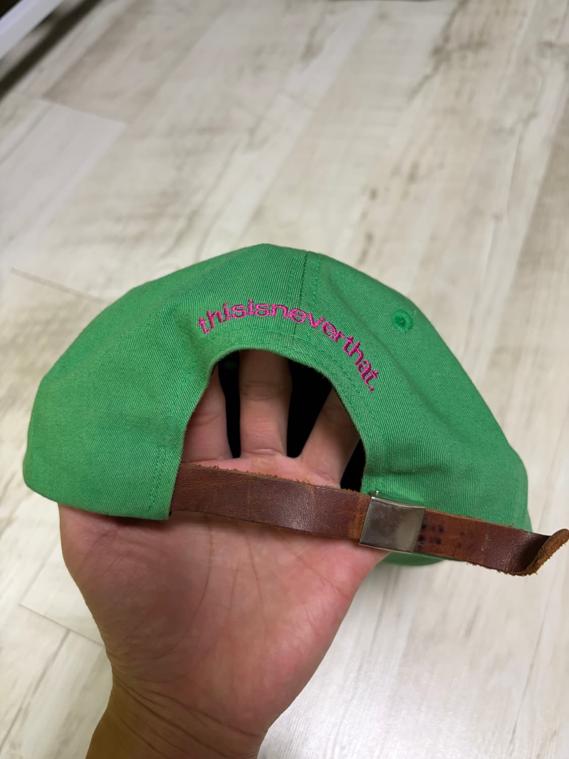 [Free] Thisisneverthat 디네뎃 자수 캡 그린 상품이미지3