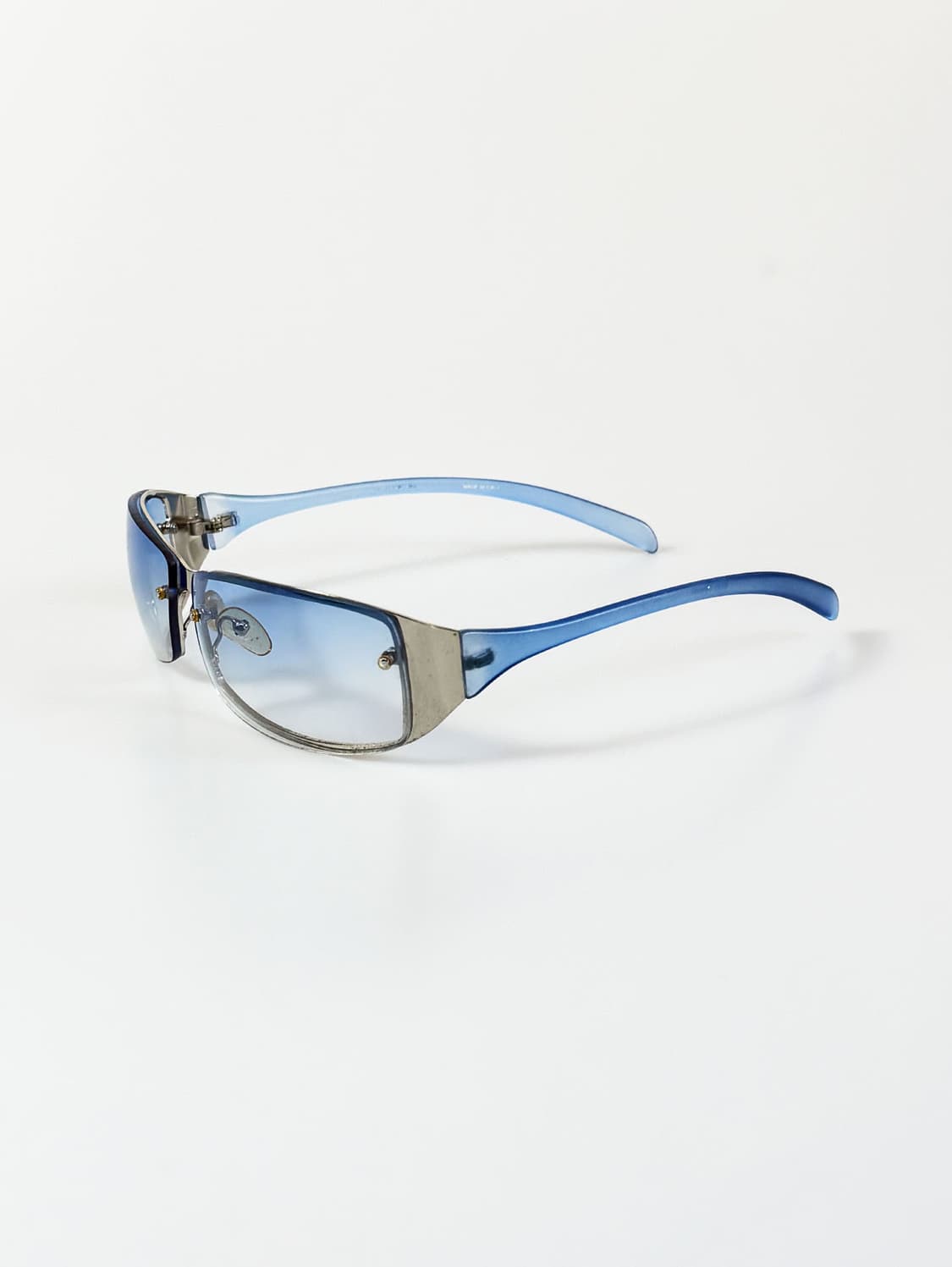 메탈릭 무테 스퀘어 프레임 틴트 빈티지 선글라스 상품이미지3