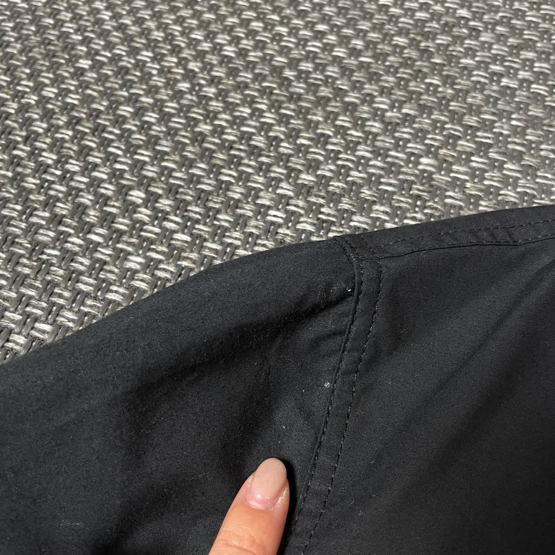 마크곤잘레스 자수로고 블랙 코튼 긴팔 셔츠 M 상품이미지5