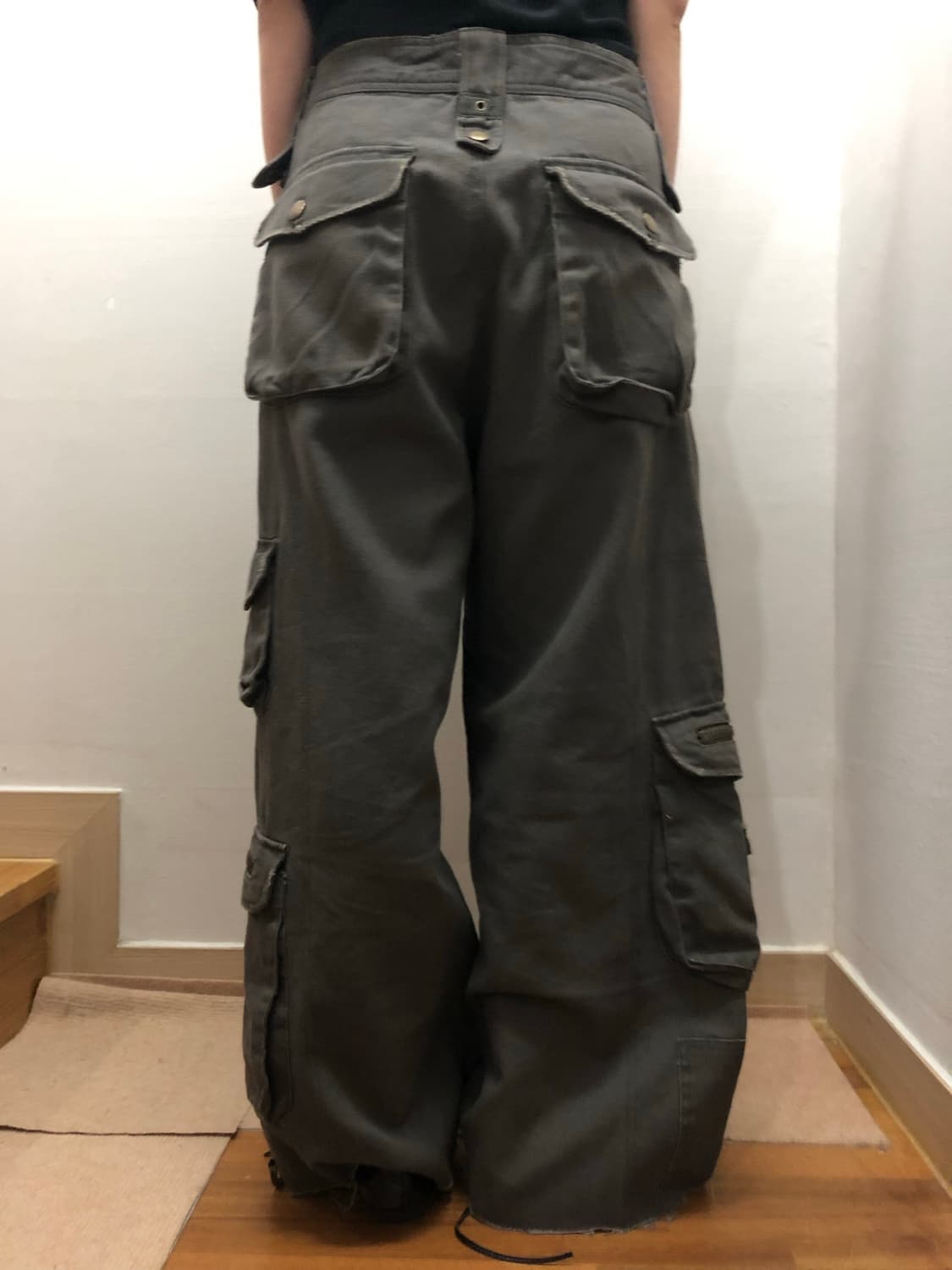 빈티지 그레이 펑크 빅 포켓 팬츠 상품이미지1