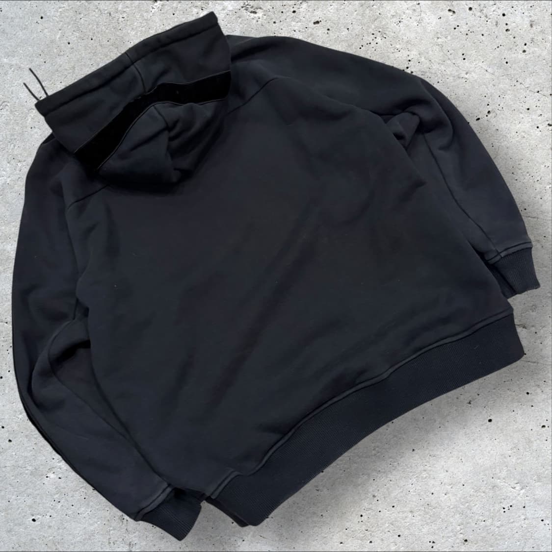 [50] 17s 솔리드옴므 블랙 벨벳 라인 후드티 B884 상품이미지2