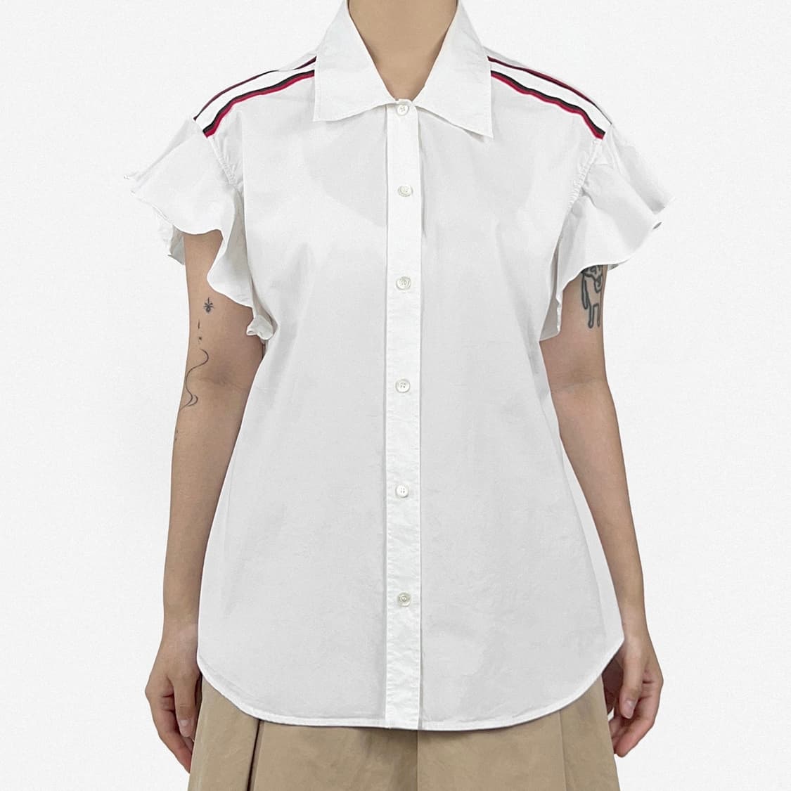 Boutique Moschino ruffled shirt 상품이미지1