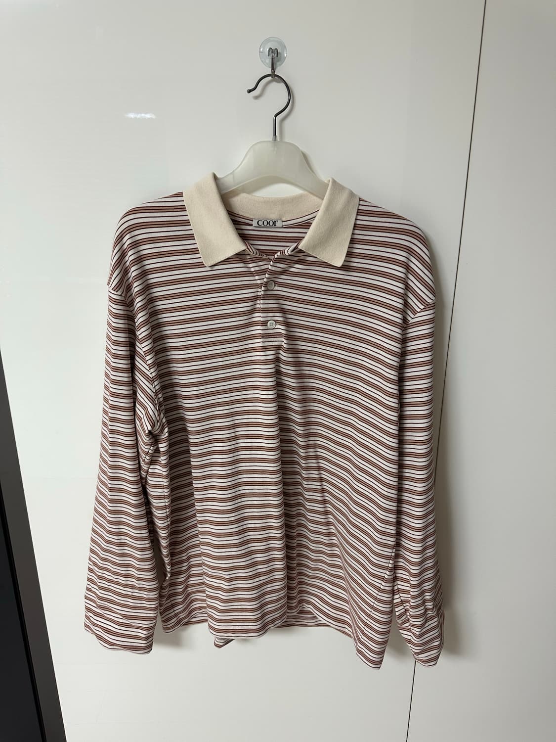 Coor 쿠어 스트라이프 긴팔 티셔츠  상품이미지1