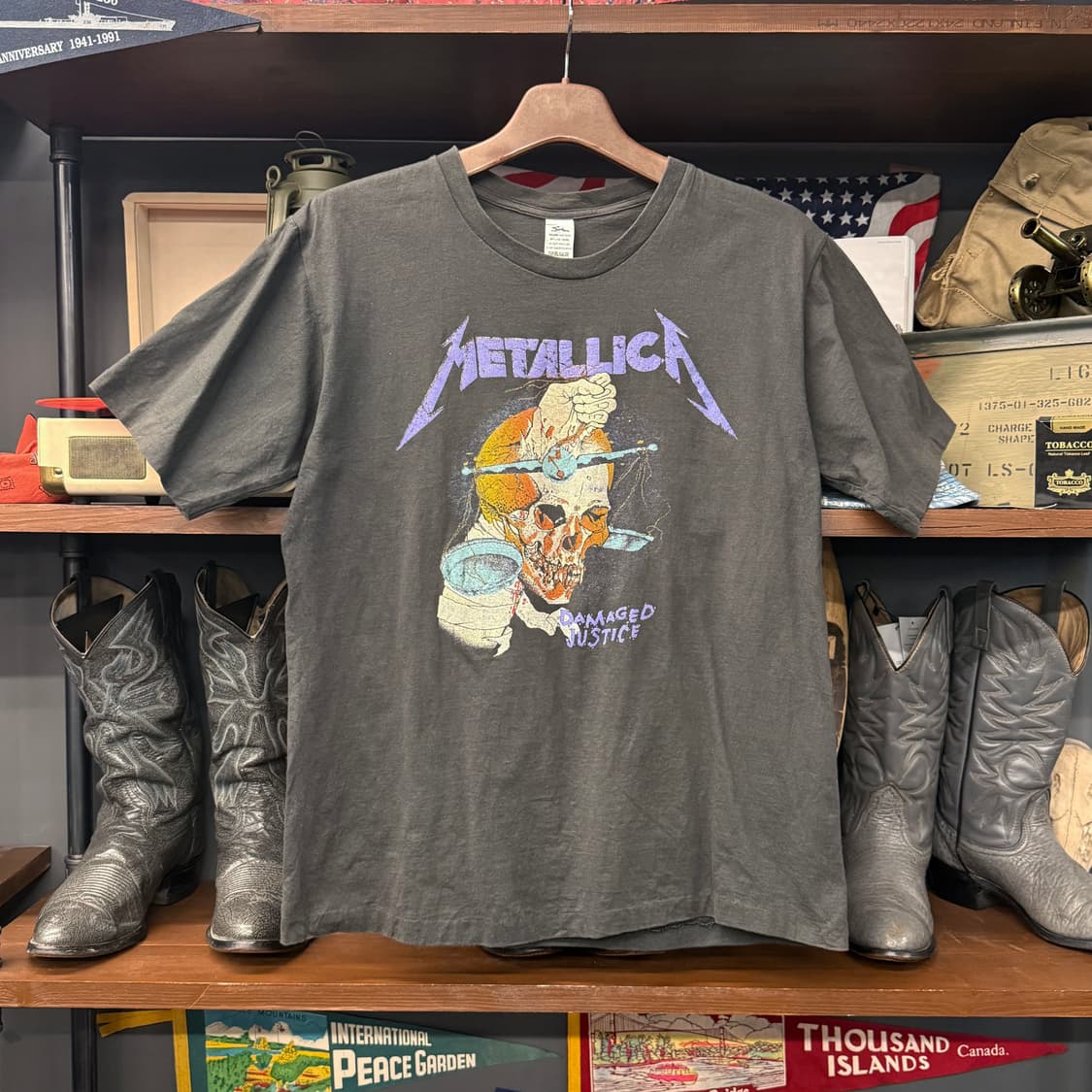 메탈리카 88' 월드투어 데미지 저스티스 그래픽티 레플리카 N845    상품이미지1