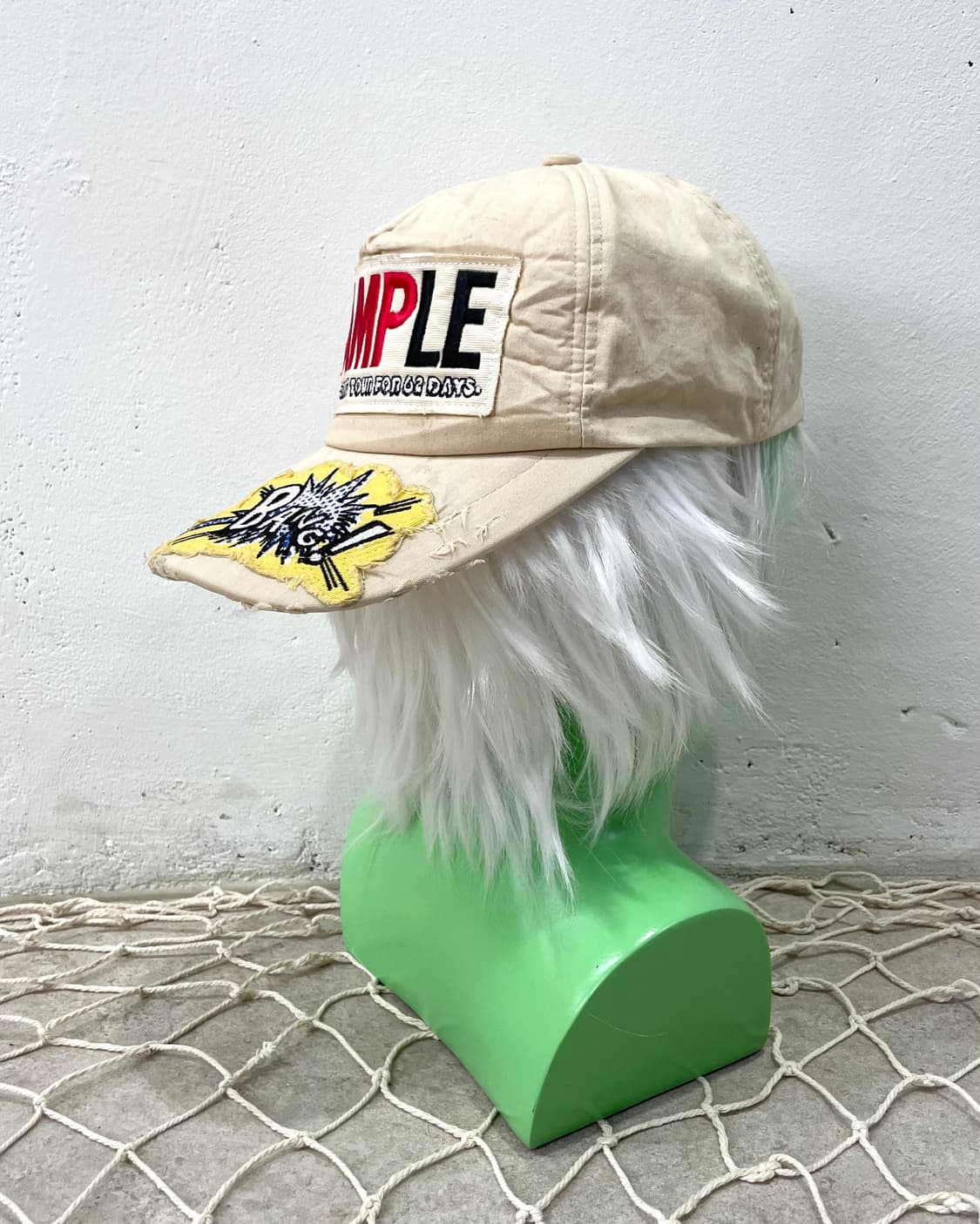 Bang Sample Beige Distressed Cap 상품이미지5