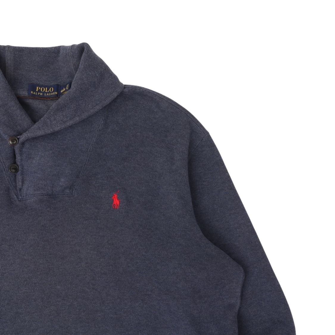 폴로 랄프로렌 네이비 숄카라 코튼 니트 스웻셔츠 상품이미지3