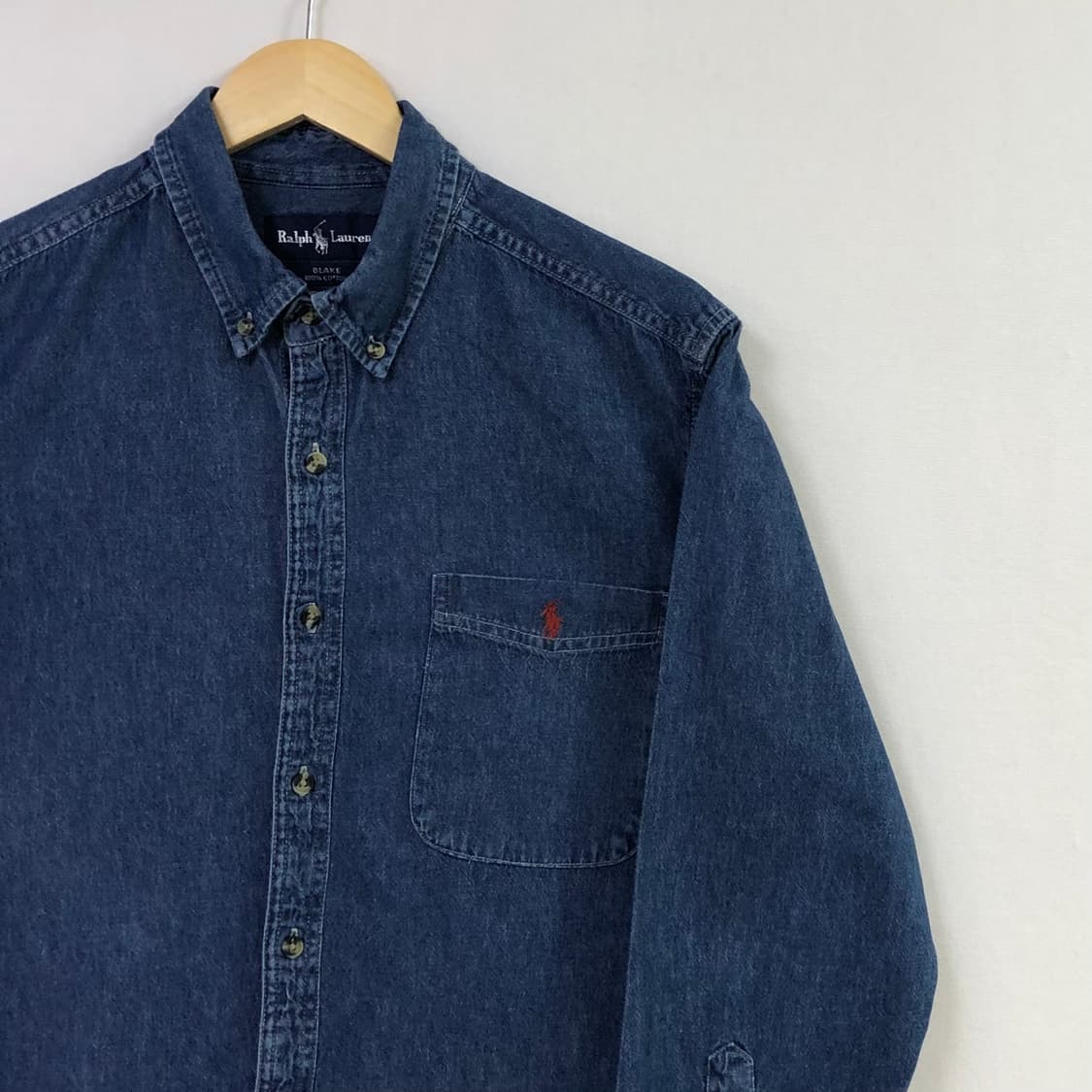 L 폴로 데님 셔츠 상품이미지1