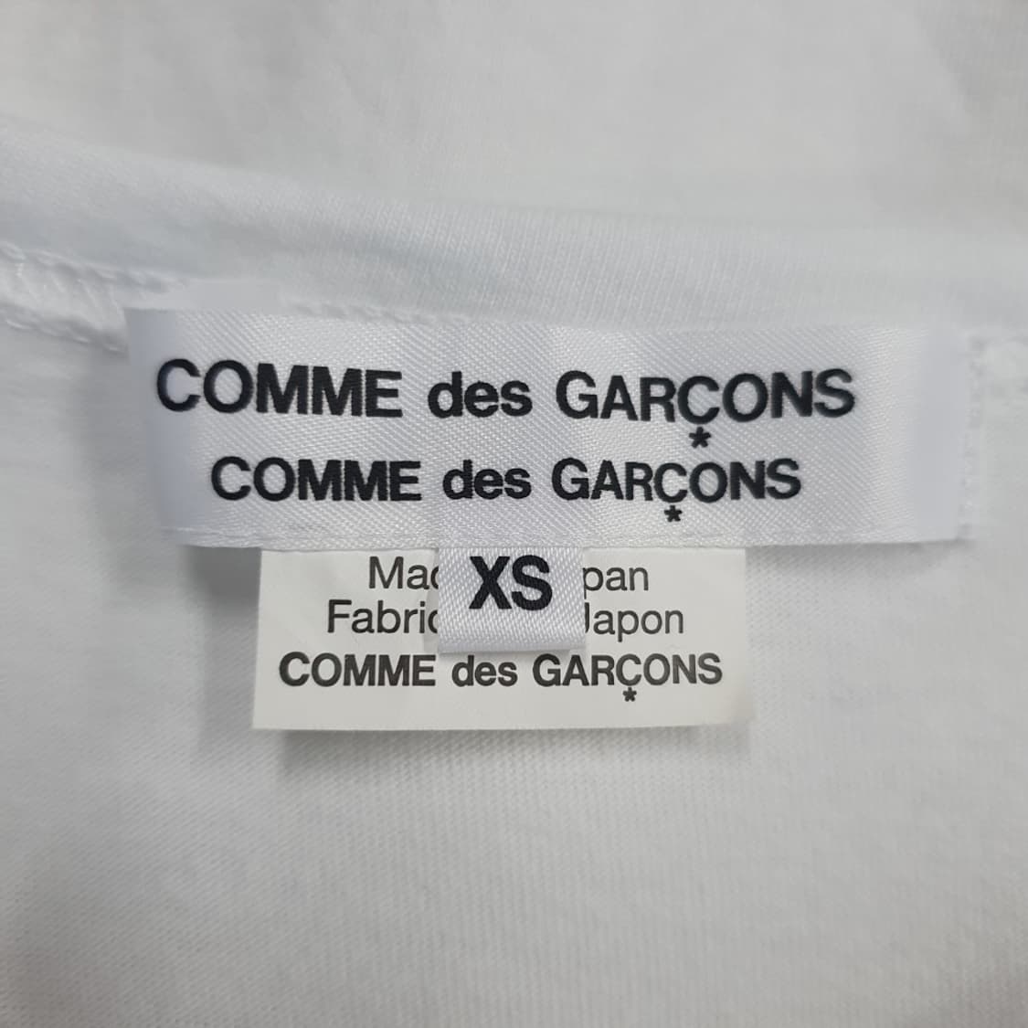 [여XS]꼼데가르송 프릴 배색 라운드 티셔츠[Y61-187] 상품이미지8