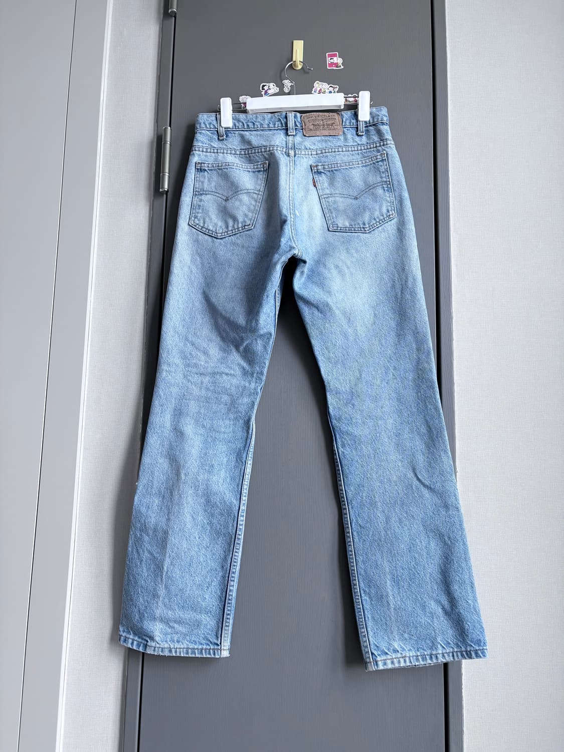 (32x32) 90s 리바이스 517 오렌지탭 USA 연청 부츠컷 데님 상품이미지2