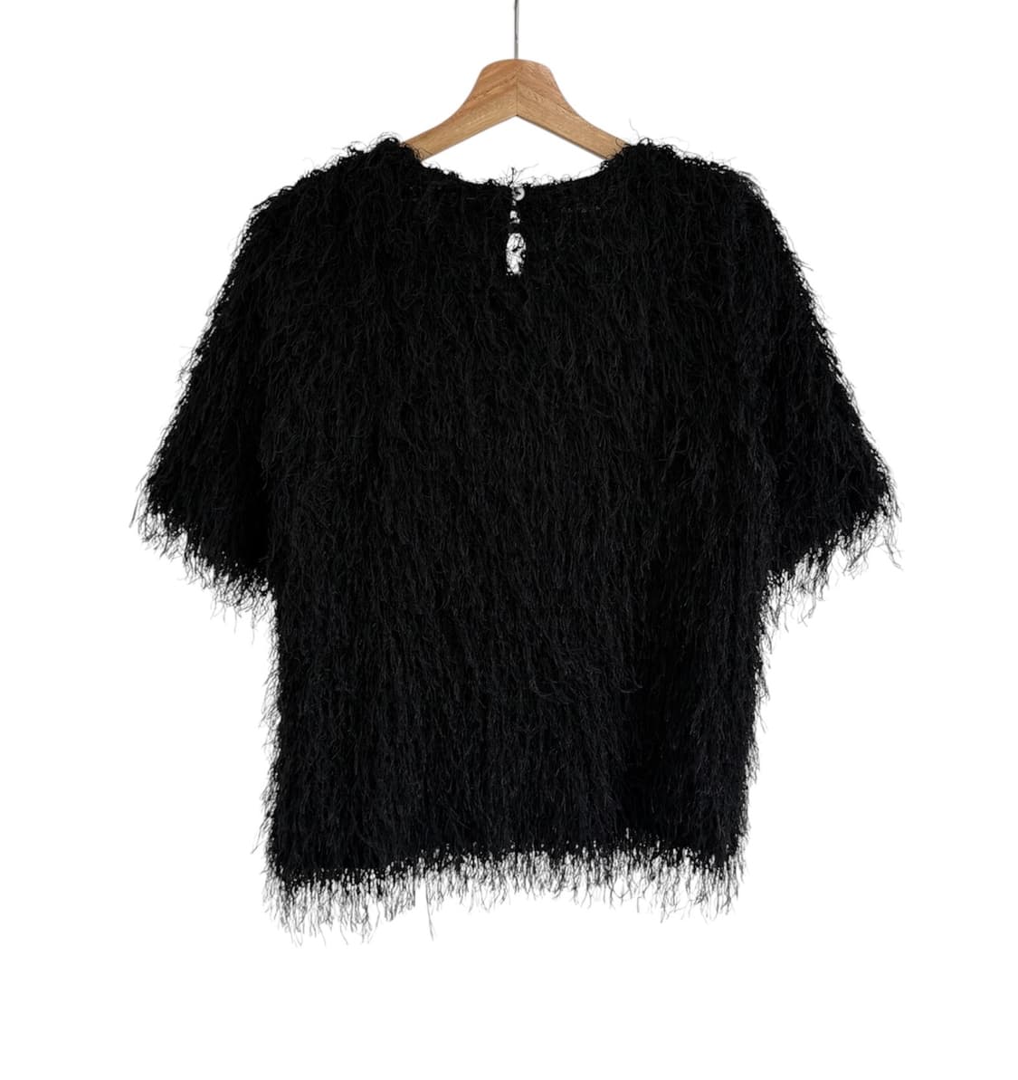 발렌티노 부띠끄 프린지 반소매 블라우스 상품이미지2