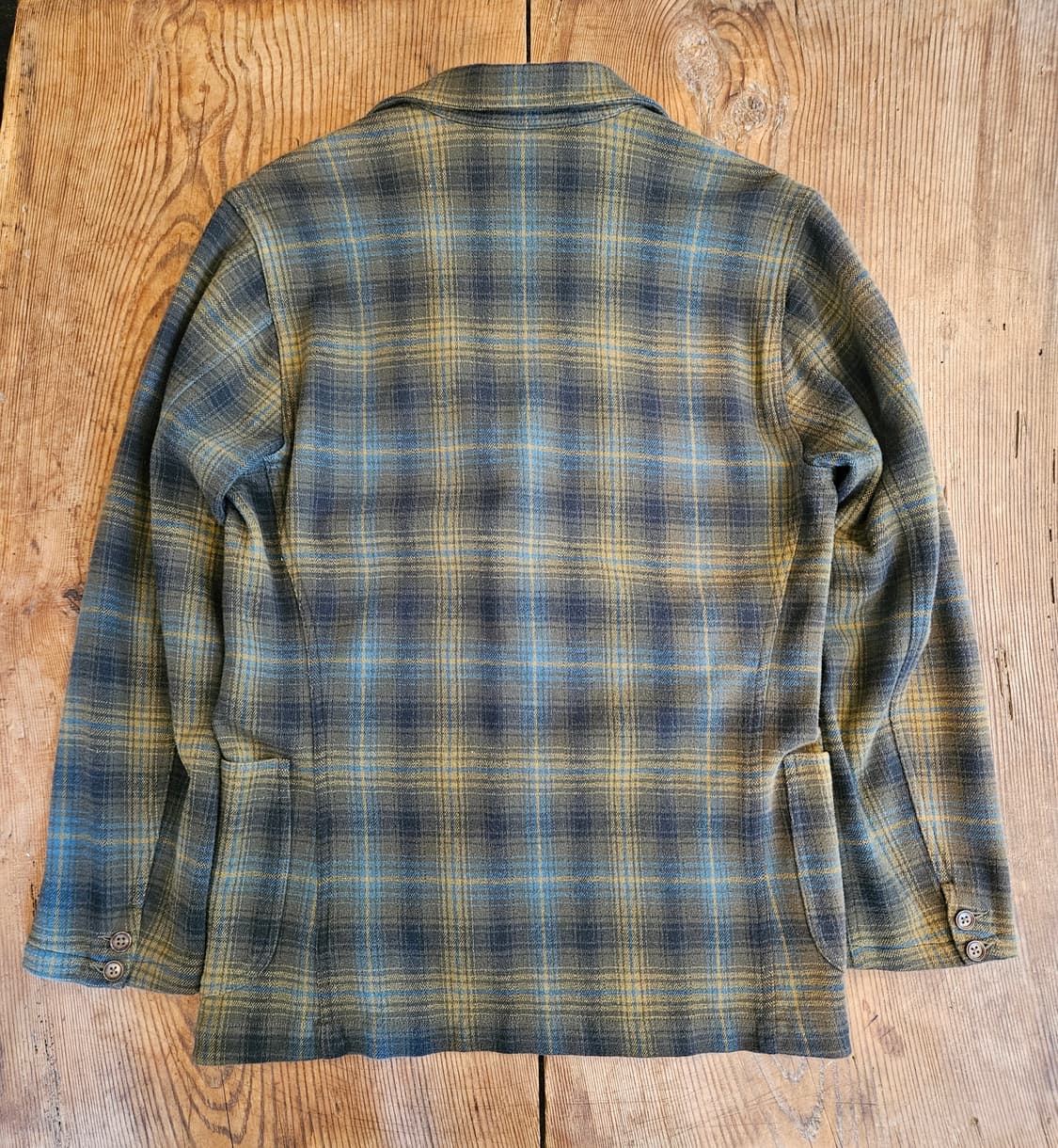 더블알엘 코튼울 체크 자켓 상품이미지2