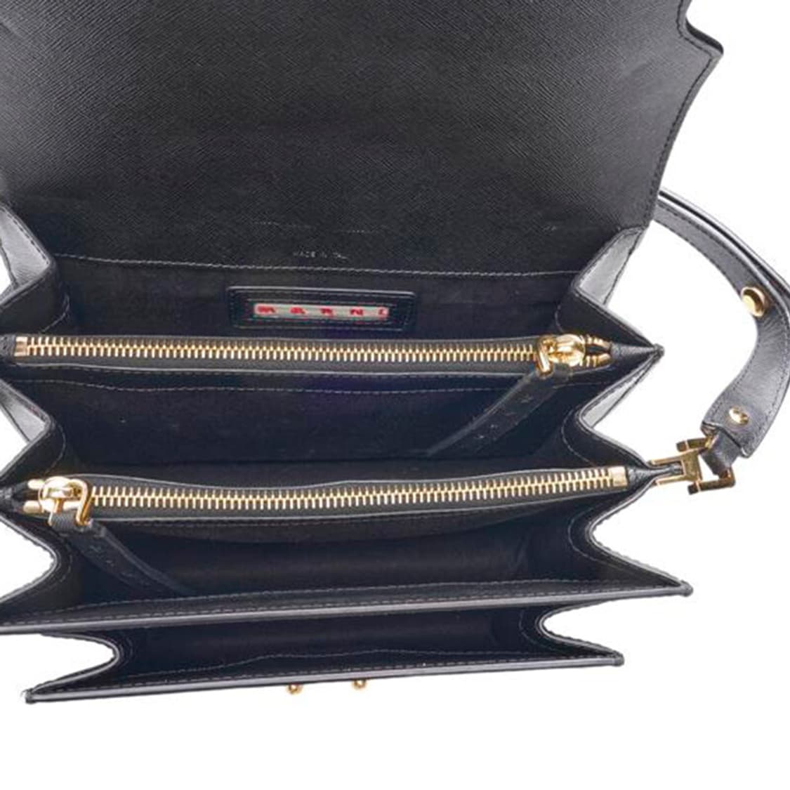 (중고) 마르니 블랙 사피아노 트렁크 미듐 숄더백 상품이미지5