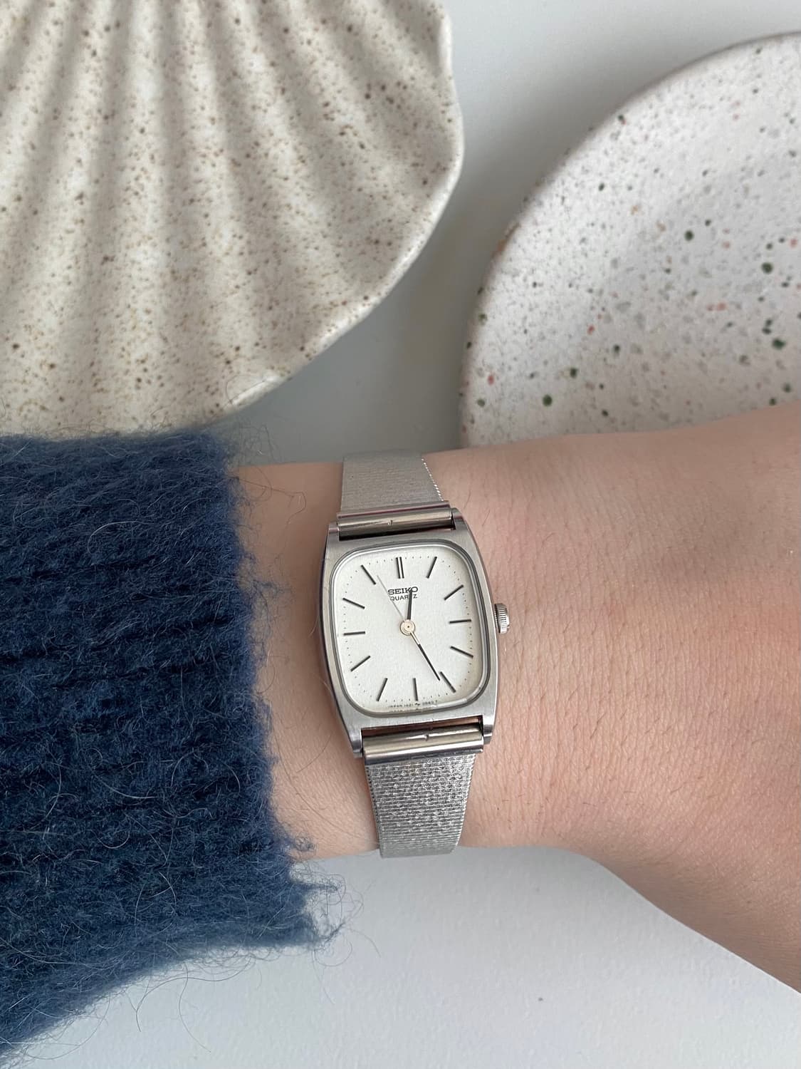 Seiko 세이코 스노우 스퀘어 실버 쿼츠 상품이미지6