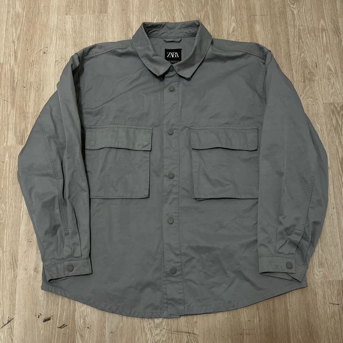 자라 남성 오버핏 포켓 셔츠 자켓 XL/105  상품이미지1