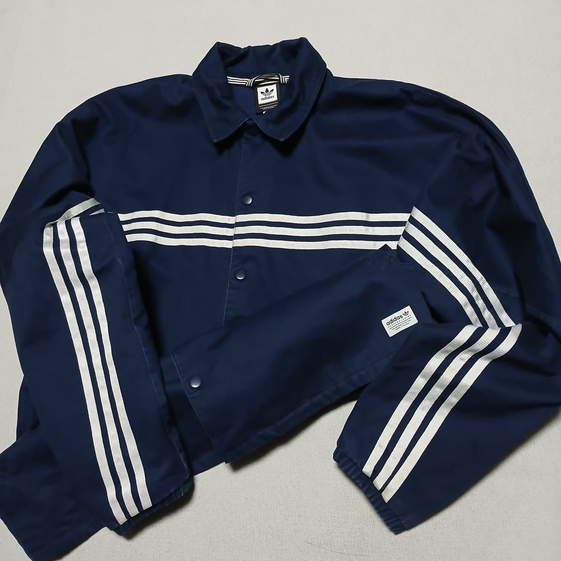 Adidas 아디다스 단추 면 코치자켓 춘추 봄 가을 바람막이 상품이미지1