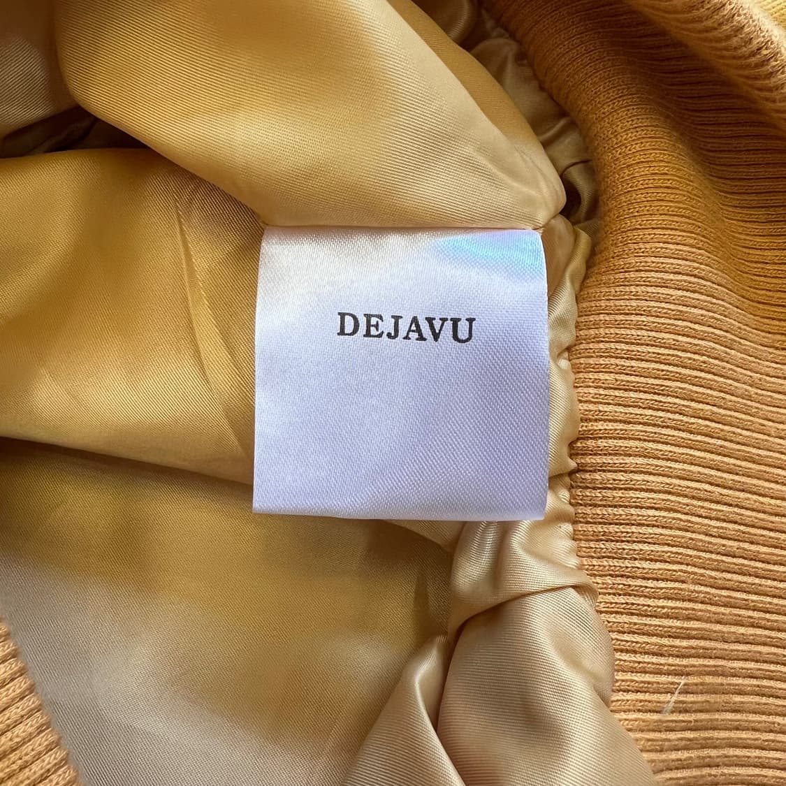 DEJAVU 옐로우 봄버 자켓 상품이미지6