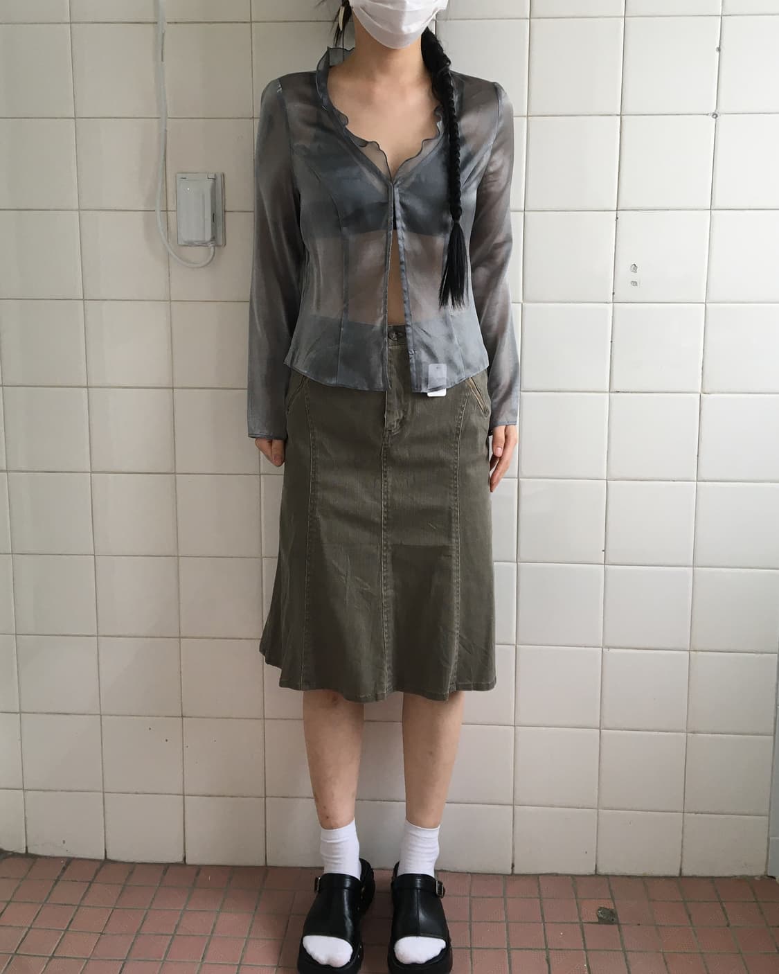 Silver mood glossy jacket 상품이미지5