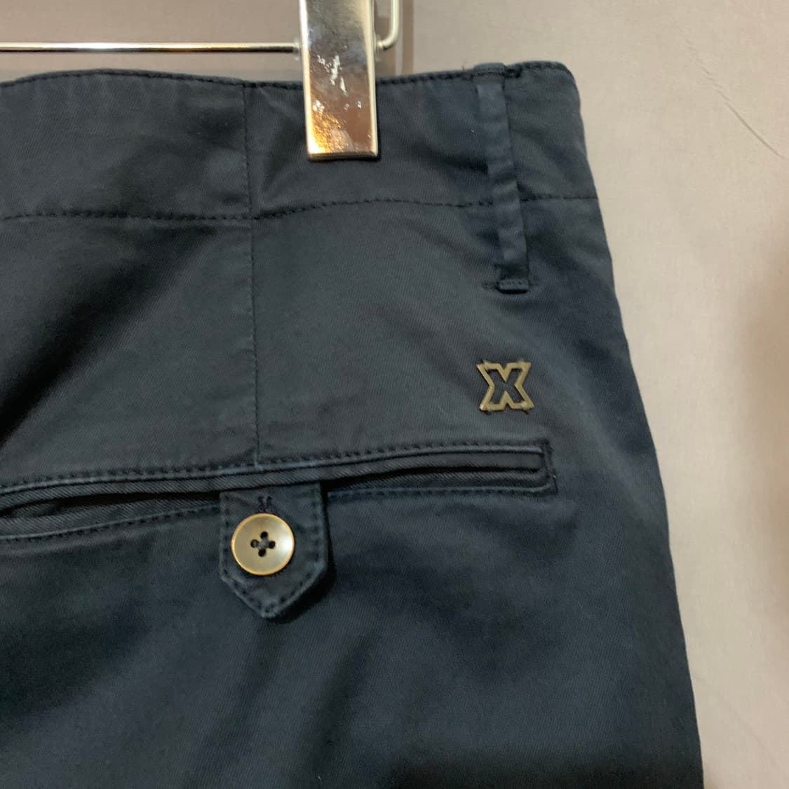 32인치 인코텍스 슬림핏 네이비 스판 치노팬츠 면바지 상품이미지4