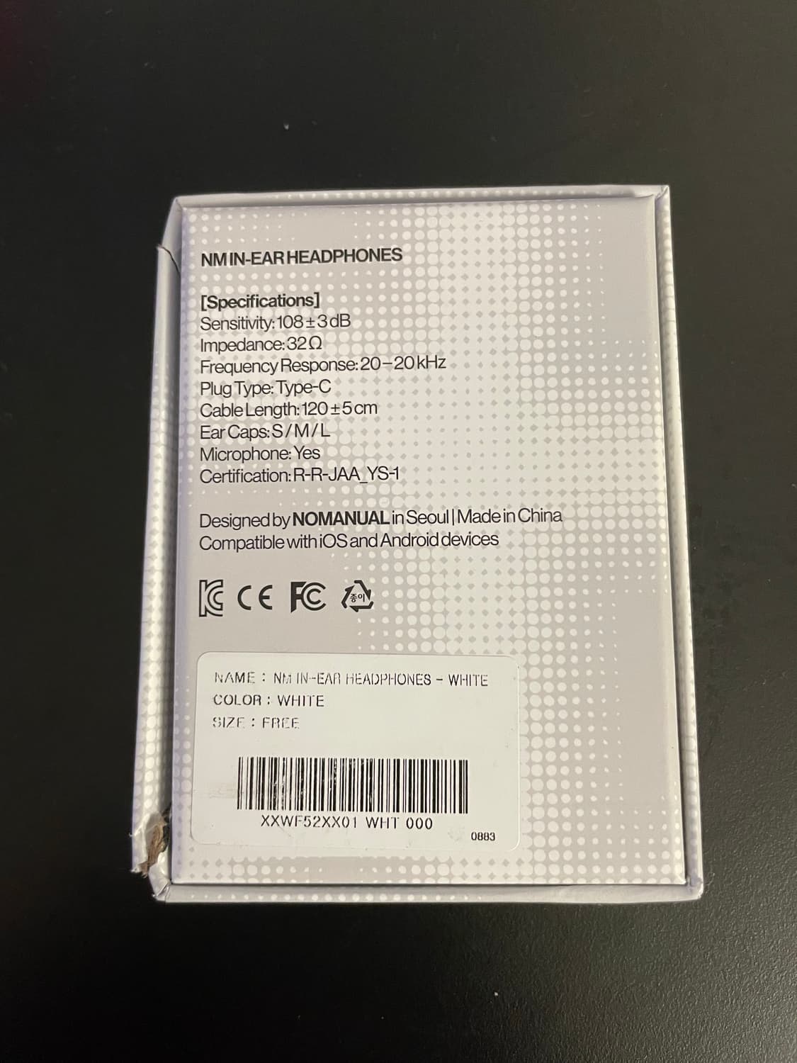 노매뉴얼 이어폰 상품이미지5