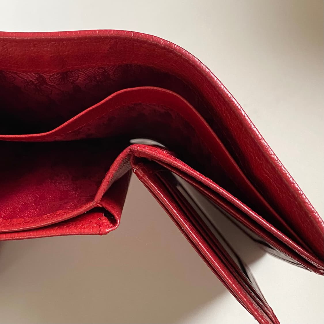 빈폴 체크 지갑 레드 상품이미지5